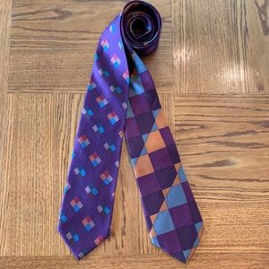 Bundle of 2 Vintage Silk Ties